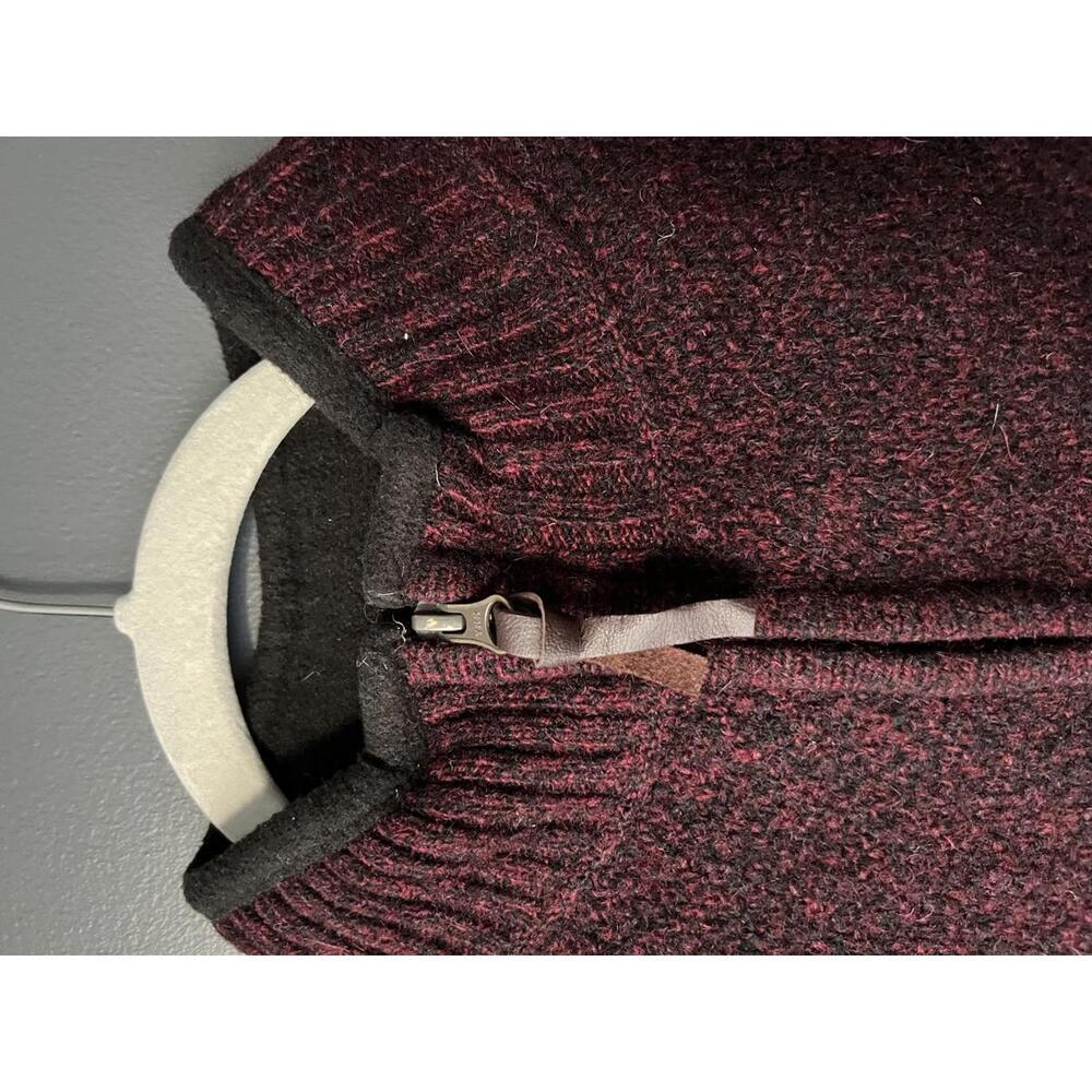 Pendleton Burgundy Half-Zip Pullover Sweater-Men’… - image 5